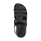 Michael Blackk Nubuck closed toe leather sandal - top view