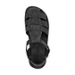 Daniel Black Nubuck closed toe leather sandal - side View