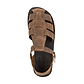 Daniel Oiled Brown Closed Toe Leather Sandal - Top View