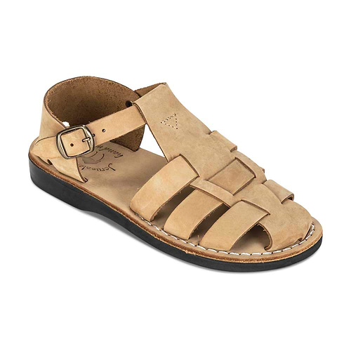 Daniel Yellow Nubuck - Leather Fisherman Sport Sandal - front view