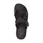 Samson Brown, handmade leather slide sandals - Side View