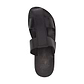 Genesis brown, handmade leather sandals slide on with enclosed toes - top view