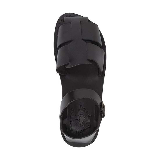 Gemma Brown, handmade leather sandals fisherman sandal silhouette. Top View