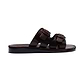 Barnabas Brown, handmade leather slide sandals - right View