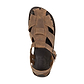 Finn Oiled Brown Leather Sandals - Top View