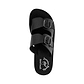 Barnabas - Vegan Leather Sandal | Black up view