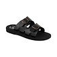 Barnabas - Vegan Leather Sandal | Black front view