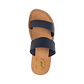 Aviv - Vegan Leather Sandal | Blue up view