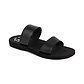 Aviv - Vegan Leather Sandal | Black front view
