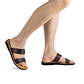Aviv - Vegan Leather Sandal | Brown model view