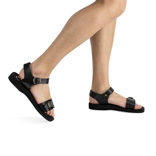 The Original - Vegan leather Sandal | Black model view