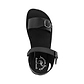 The Original - Vegan leather Sandal | Black up view