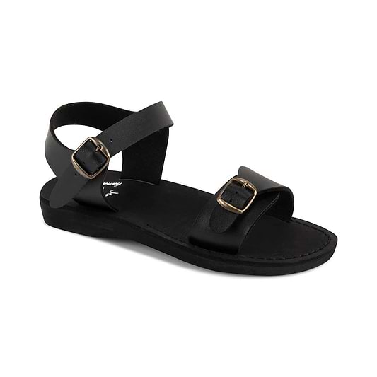 The Original - Vegan leather Sandal | Black front view