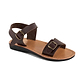The Original - Vegan leather Sandal | Brown front view