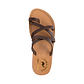 Ariel - Vegan Leather Sandal | Brown up view