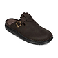 Sawyer Brown Nubuck Closed Toe Leather Sandal - Front View
