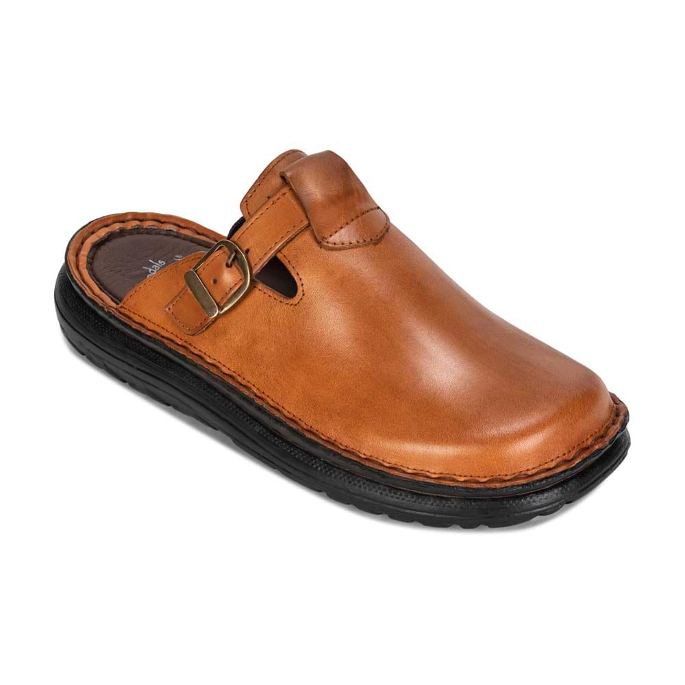 Sawyer Honey Closed Toe  Leather sandal - Front View