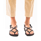 Tamar Buckle - Leather Flip Flop Sandal | Black