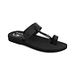 David - Vegan Leather Sandal | Black front view