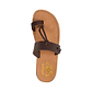 David - Vegan Leather Sandal | Brown up view