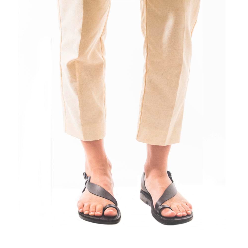 Mia - Leather Backstrap Sandal | Brown
