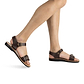 The Original - Vegan leather Sandal | Brown model view