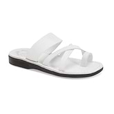 The Good Shepherd - Leather Toe Loop Sandal | White