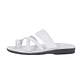 The Good Shepherd - Leather Toe Loop Sandal | White