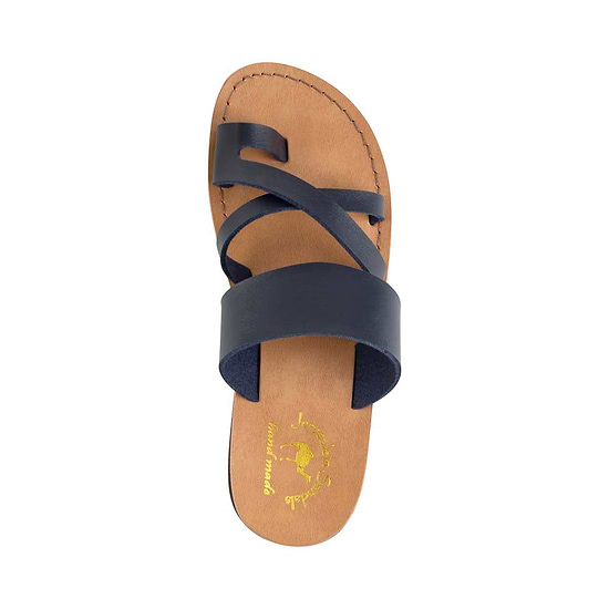The Good Shepherd - Vegan Leather Sandal | Blue up view