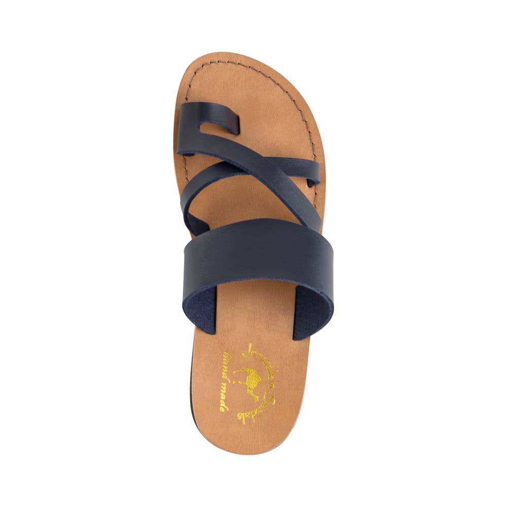 The Good Shepherd - Vegan Leather Sandal | Blue up view