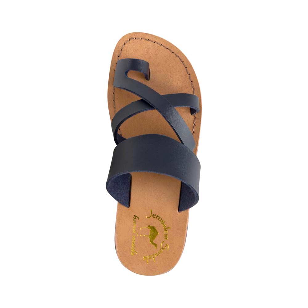 The Good Shepherd - Vegan Leather Sandal | Blue up view