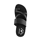 The Good Shepherd - Vegan Leather Sandal | Black up view
