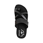 The Good Shepherd - Vegan Leather Sandal | Black up view