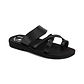 The Good Shepherd - Vegan Leather Sandal | Black front view