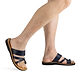 The Good Shepherd - Vegan Leather Sandal | Blue model view