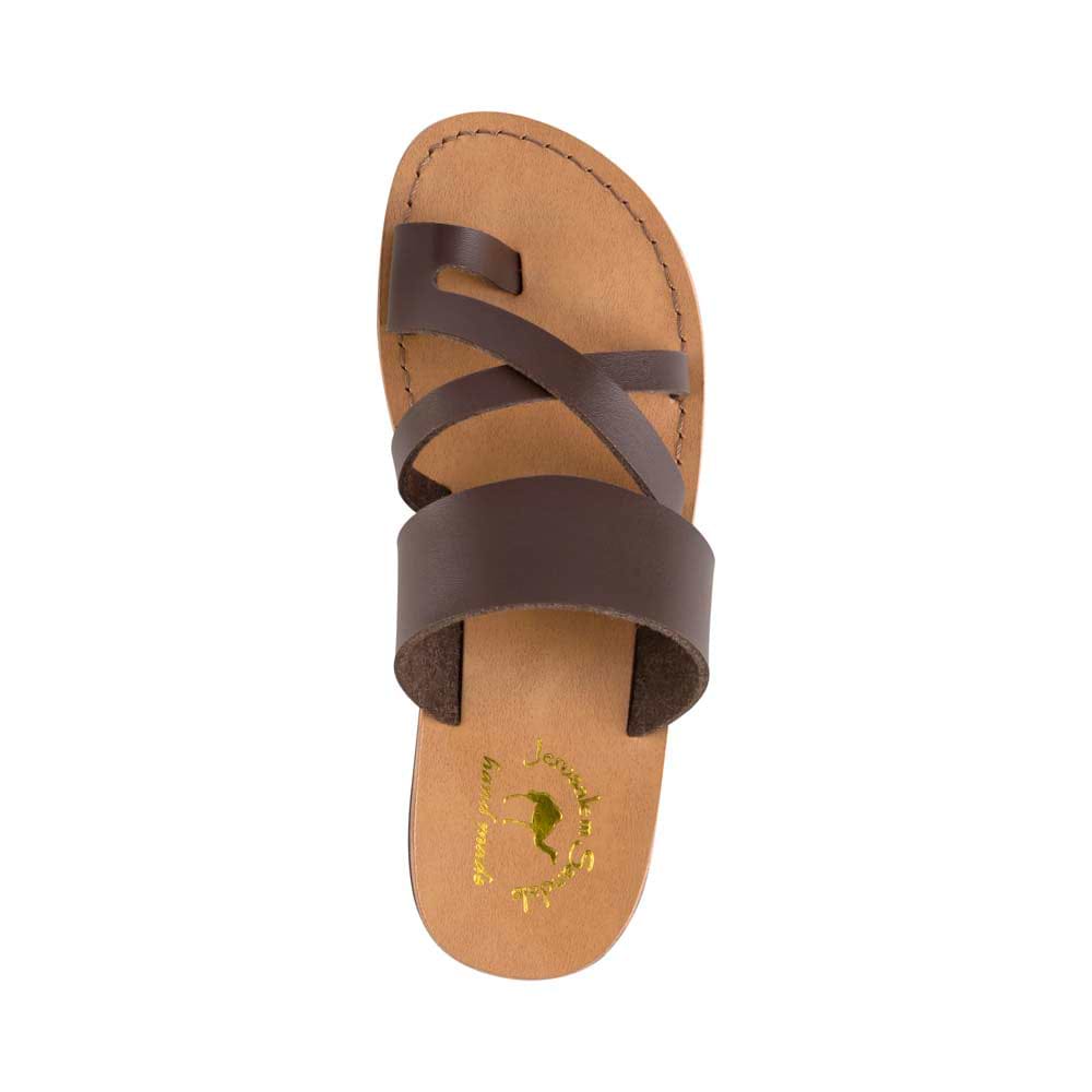The Good Shepherd - Vegan Leather Sandal | Brown up view