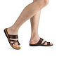 The Good Shepherd - Vegan Leather Sandal | Brown model view