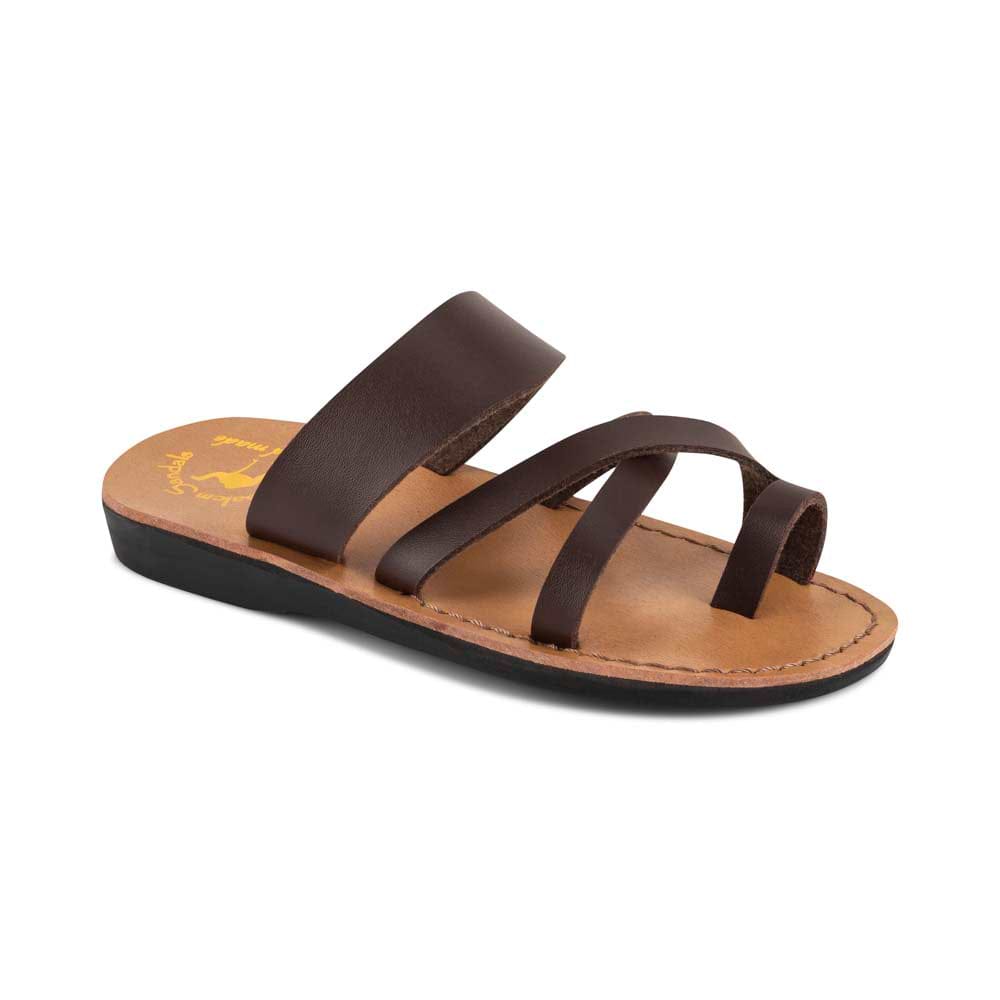 The Good Shepherd - Vegan Leather Sandal | Brown front view