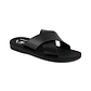 Elan - Vegan Leather Sandal | Black front view