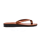Jaffa Honey, slip-on flip flop style leather sandal - side view
