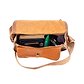 Cross Body Purse Black, handmade leather bag - Inside View