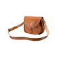 Cross Body Purse Black, handmade leather bag - Front View