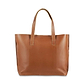 Leather Tote Handbag Honey, handmade leather bag - Front View