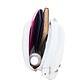 Round Leather Bag in white - inside View