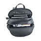 Leather Laptop Backpack in Black - cell two view