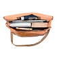 brown laptop handmade leather bag - Inside View