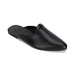 Nihi - Pointed toe Leather Mule | Black front view