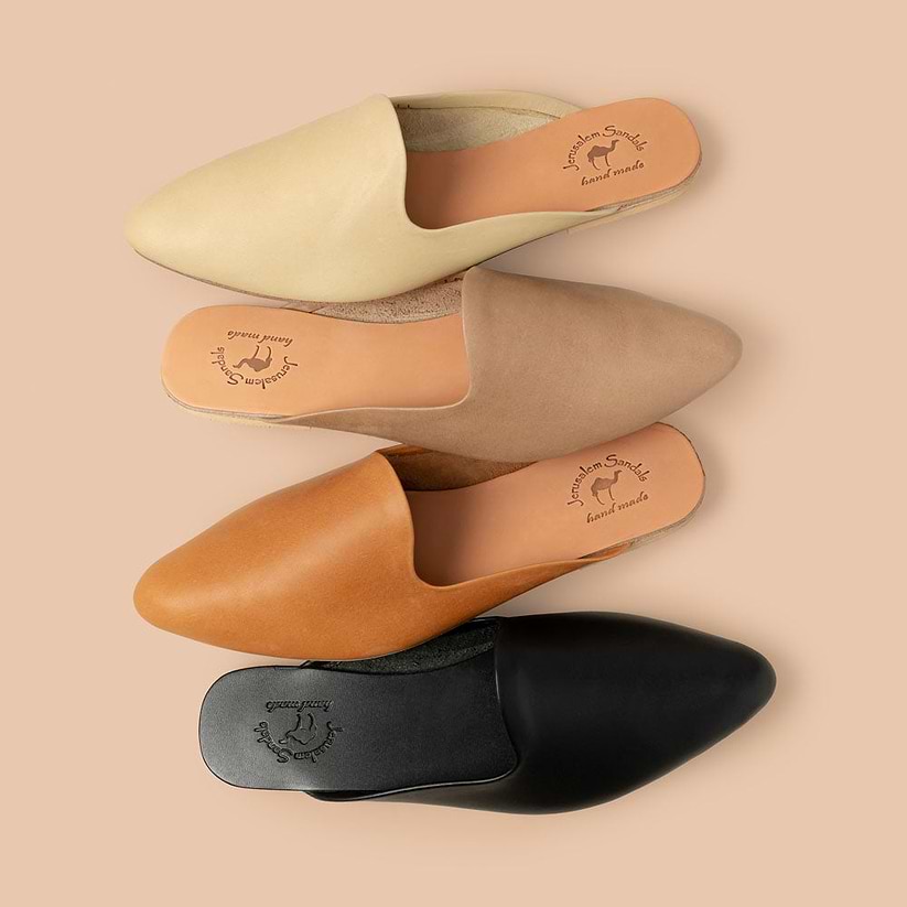 Nihi - Pointed toe Leather Mule | color options top view