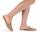 Nihi - Pointed toe Leather Mule | Brown model wearing sandals side view