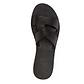 Emily Black, handmade leather slide sandals - up View